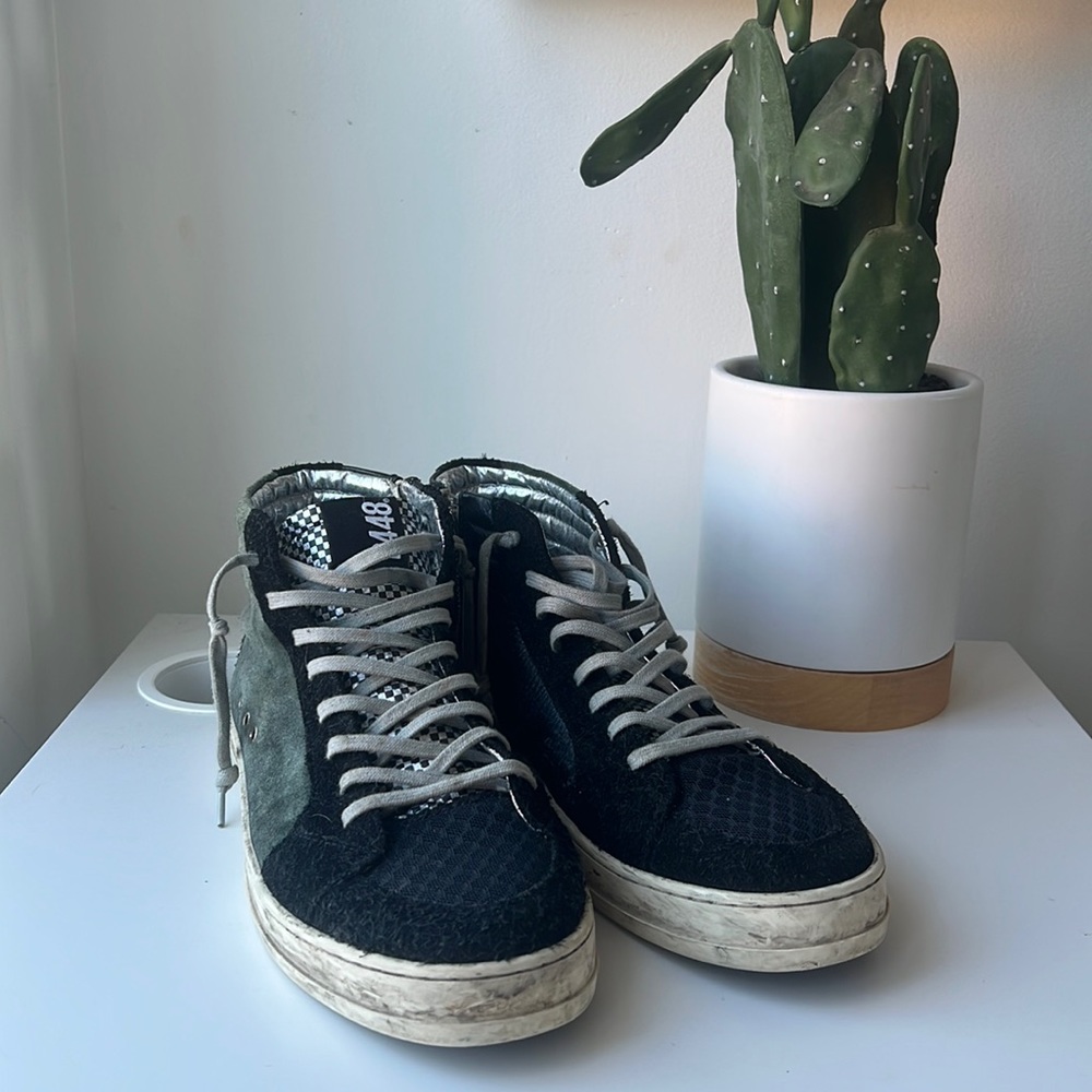 P448 Hightop Checkerboard Sneaker